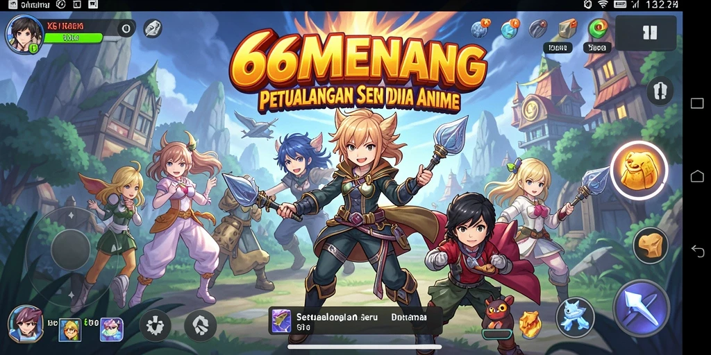 Tampilan penuh aksi dan grafis memukau dari gameplay Anime.