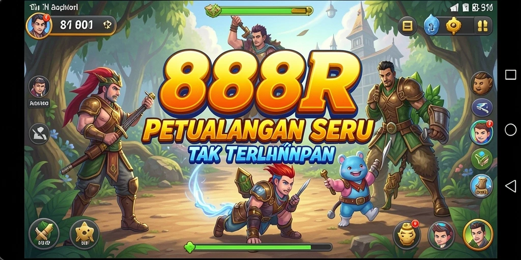 Screenshot 888R menampilkan aksi seru di dunia petualangan.