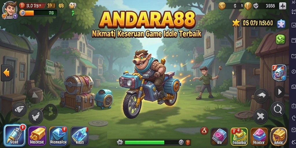 Tampilan gameplay menarik dengan elemen Idle yang memikat.