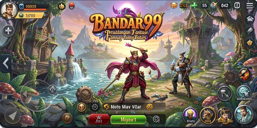 Tampilan gameplay BANDAR99 yang kaya akan petualangan RPG.
