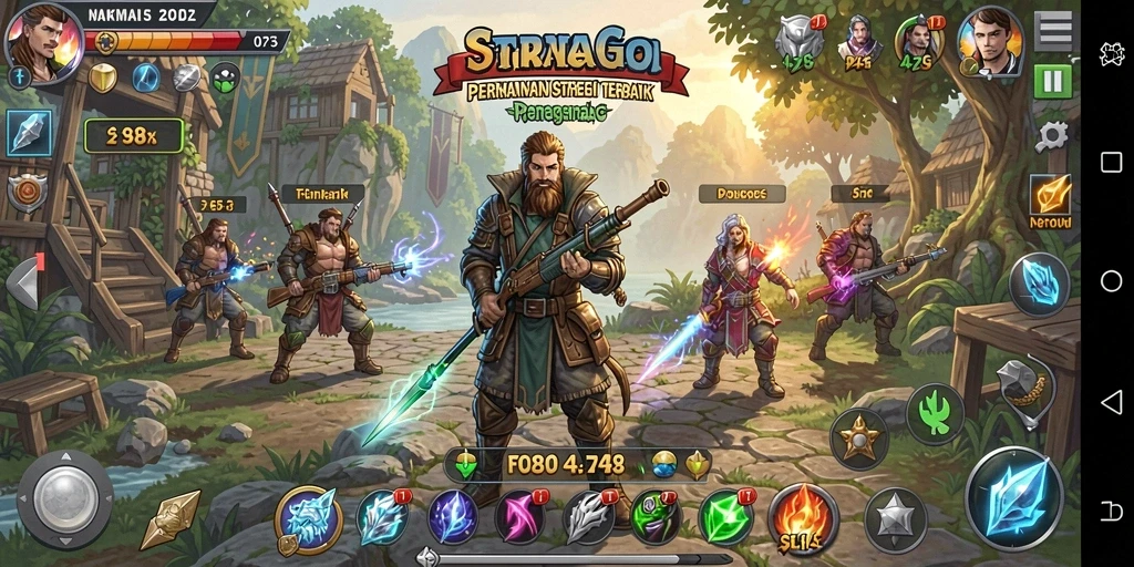 Screenshot menampilkan aksi strategis dari gameplay SLG yang mendebarkan.