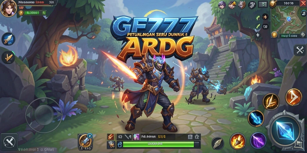 Tampilan mendebarkan dari gameplay ARPG GF777 yang intens.