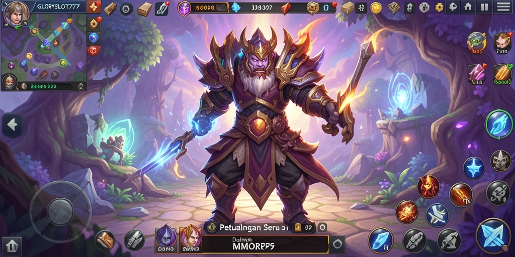 Screenshot gameplay GLORYSLOT777 menampilkan pertarungan seru dan grafis menawan.