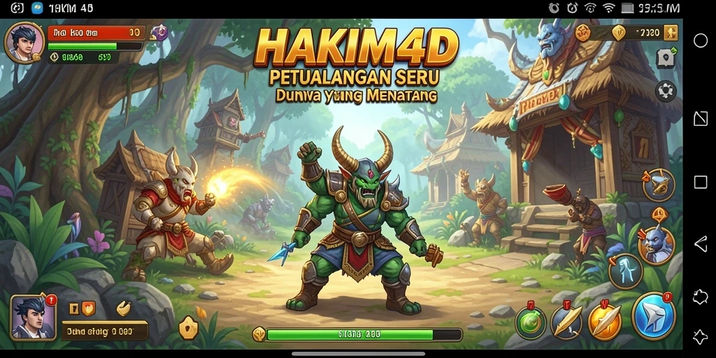Tampilan gameplay HAKIM4D yang menakjubkan dan penuh aksi.