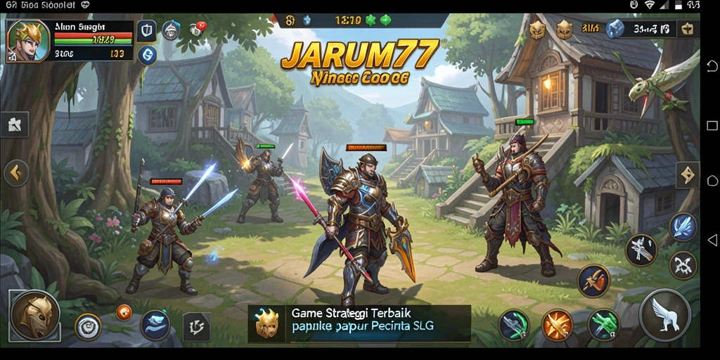 Screenshot gameplay SLG yang menarik dan interaktif dari JARUM77.