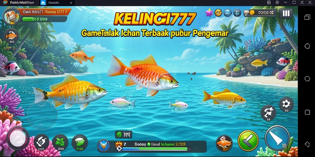 Screenshot gameplay KELINCI777 menampilkan momen seru saat menembak ikan.