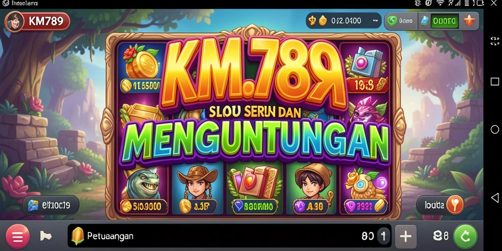 Tampilan gameplay KM789 yang penuh warna dan menarik.