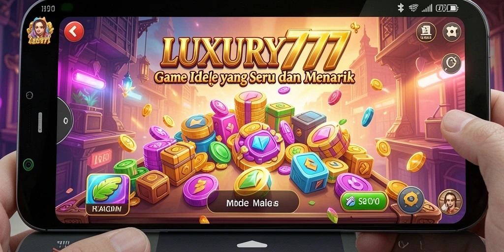Tampilan gameplay LUXURY777 yang menarik dan menyenangkan.