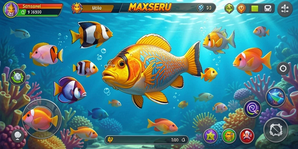 Tampilan gameplay Tembak Ikan yang seru dan menantang di MAXSERU.