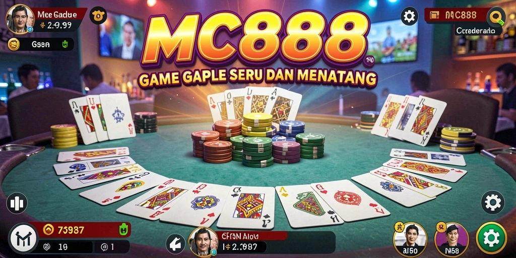 Tampilan gameplay seru dan mendebarkan di MC888.