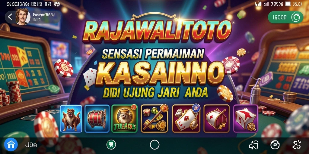 Tampilan gameplay seru dalam RAJAWALITOTO menghadirkan pengalaman Kasino yang nyata.
