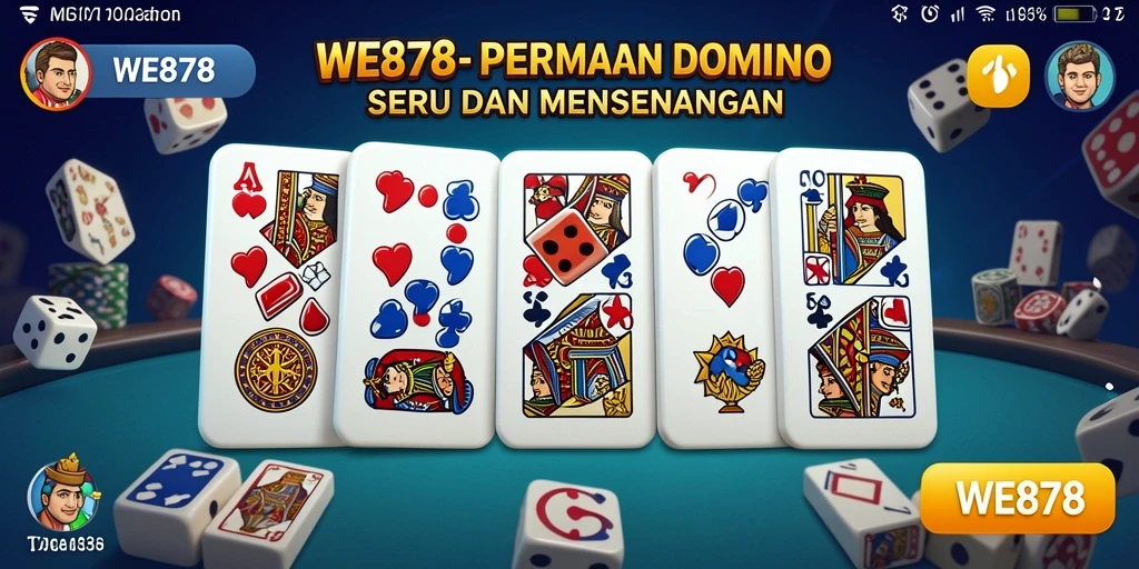 Gameplay WE878 menampilkan keseruan permainan Domino yang menggembirakan.