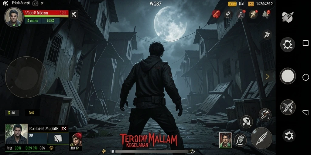 Tampilan gameplay WG87 menunjukkan suasana mencekam dan menegangkan.
